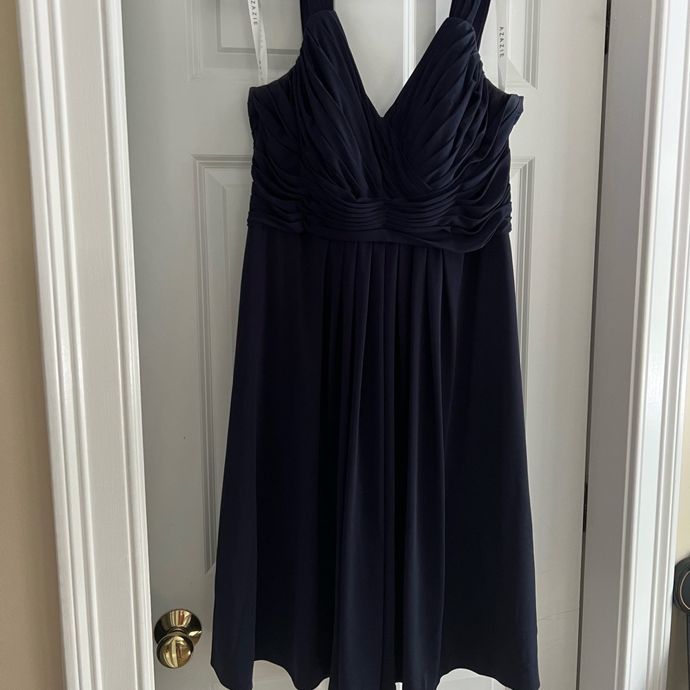 Navy size 14 (fits like a 10-12) Maternity Bridesmaid Dresss
